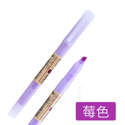 light purple Мягкий пастельный маркер флуоресцентная ручка мягкий Лайнер Маркер ручка DIY офисные принадлежности школьные канцелярские принадлежности, милый, каваи - Цвет: light purple