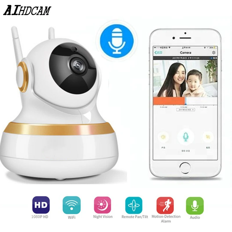 WIFI 1080P IP камера беспроводная домашняя Безопасность наблюдения Wifi ночное видение