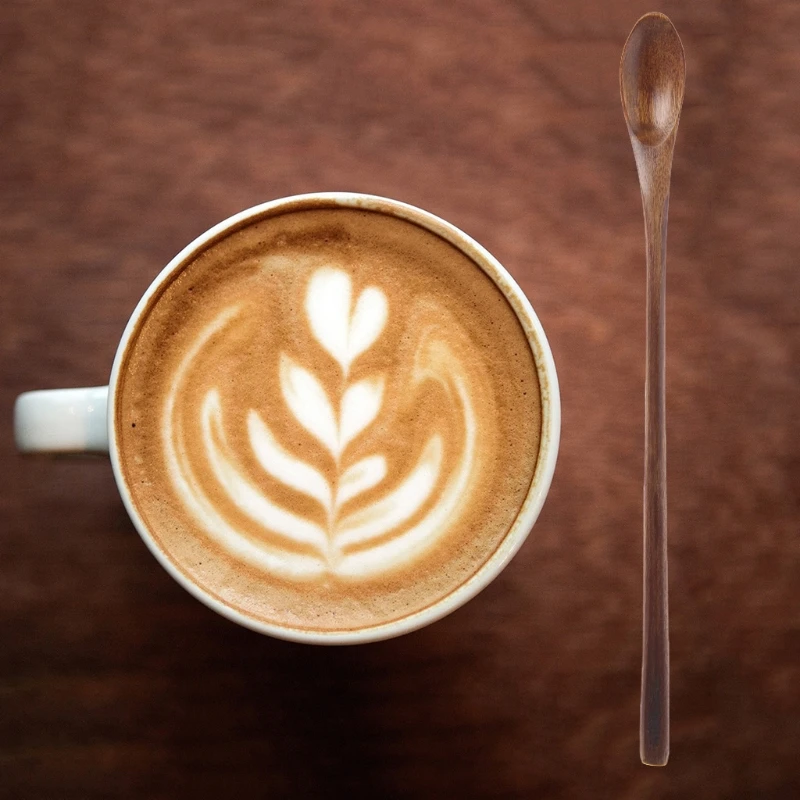 Деревянная ложка с длинной ручкой для супа кухонная утварь кофейный столик