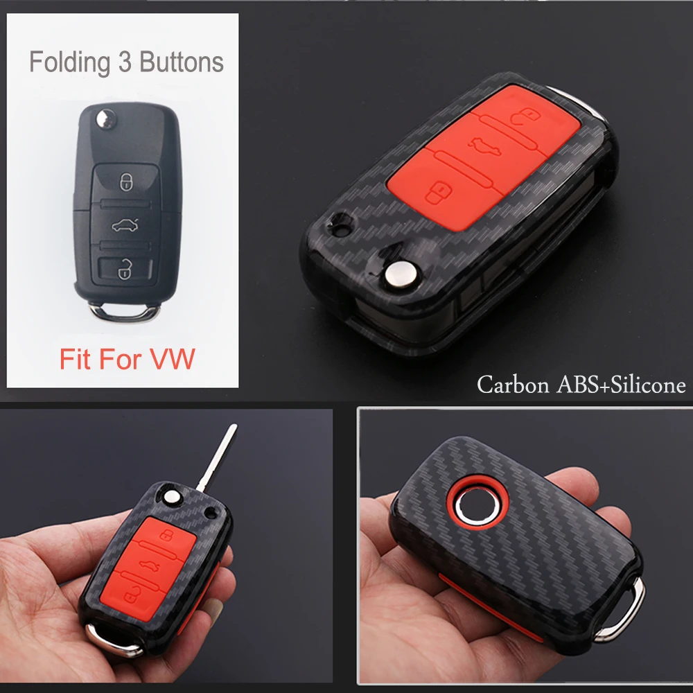 ABS+ силиконовый чехол для ключей для VW Volkswagen polo passat b5 golf 4 5 6 jetta mk6 tiguan Gol CrossFox Plus Eos Scirocco Beet