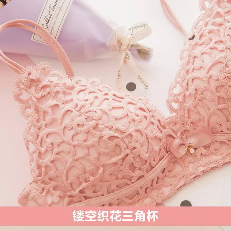 Greenearth Для женщин ультратонкие выдалбливают бюстгальтер сексуальный лук adjuatable