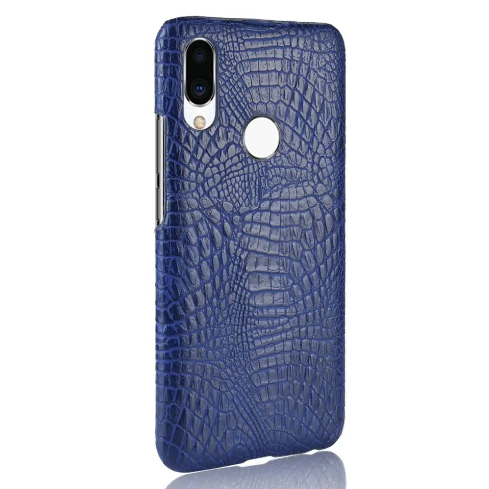 Чехол для Meizu Note 9 с роскошной текстурой крокодила ударопрочный жесткий защитный
