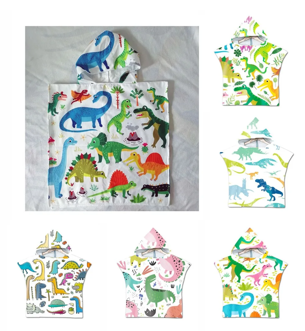 Бесплатная доставка новинка подарок милое полотенце с динозаврами T Rex из