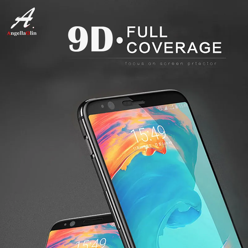 9D Защита экрана для Oneplus 6t 6 5 5T 1 + изогнутые края закаленное стекло One Plus 6T 5t полное
