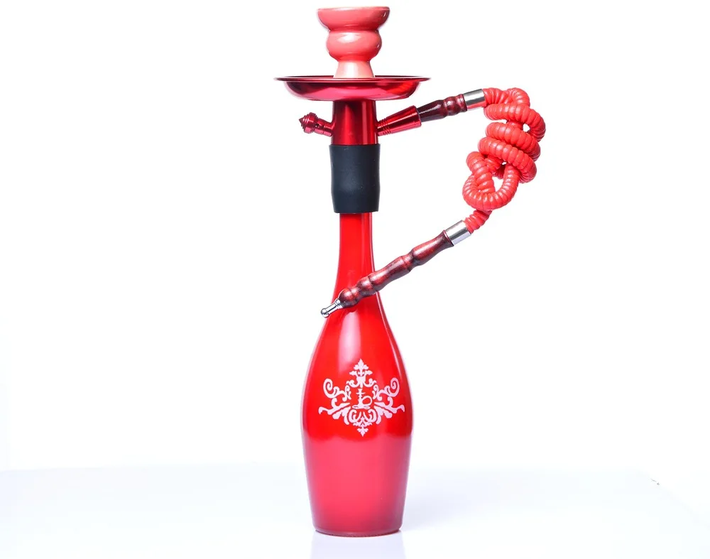 Red 3 Цвета кальян стволовых костюм все бутылки полный набор с керамической чашей и кальян шланг Chicha/наргиле аксессуары - Цвет: Red