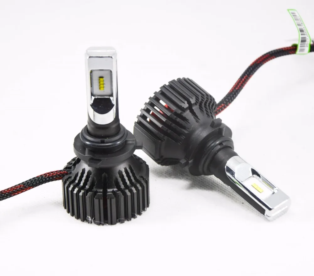 1 компл. H4 H7 H8 H9 H11 9005 9006 60 Вт 8000LM T8 светодиодные фары lumiled зэс чипы вентилятор Чистый белый 6500 К все-в-одном 12/24 В авто лампы