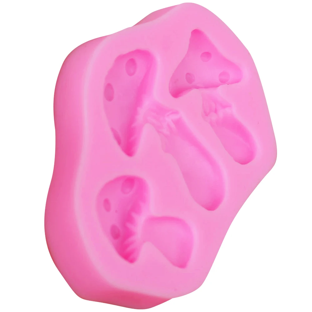 Sophronia гриб 1pcs силиконовая форма для УФ Смола Gumpaste Surgarcraft Глазурью Ручной