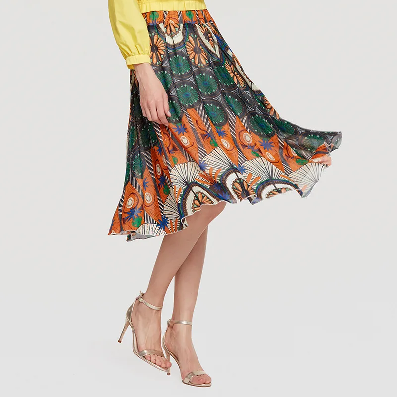 Юбки для женщин 2019 миди дна до колена плиссированный материал юбка корейский