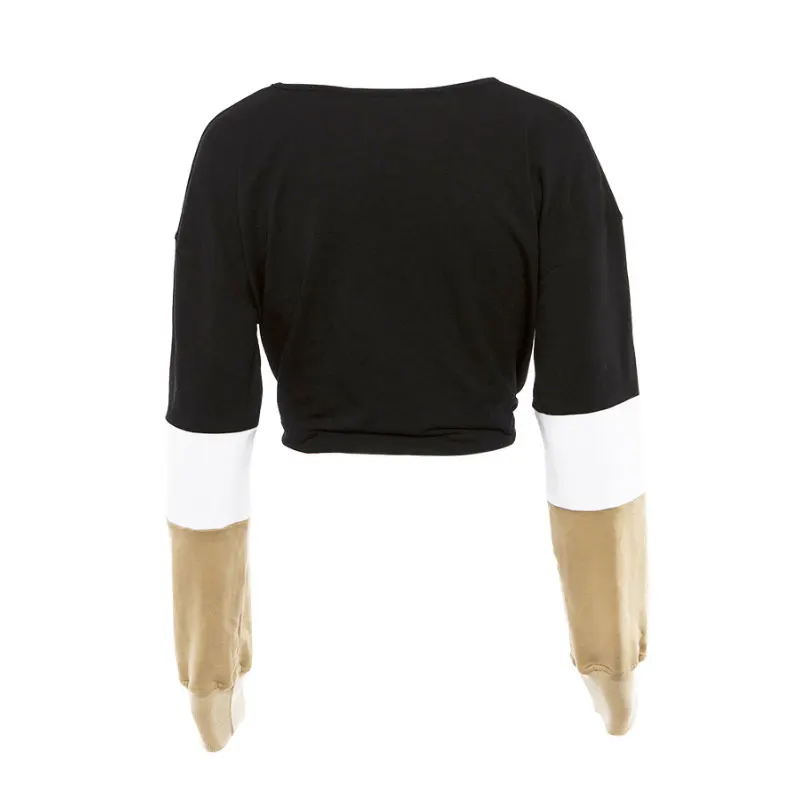 Осенняя Шикарная стильная женская облегающая хлопковая укороченная Толстовка