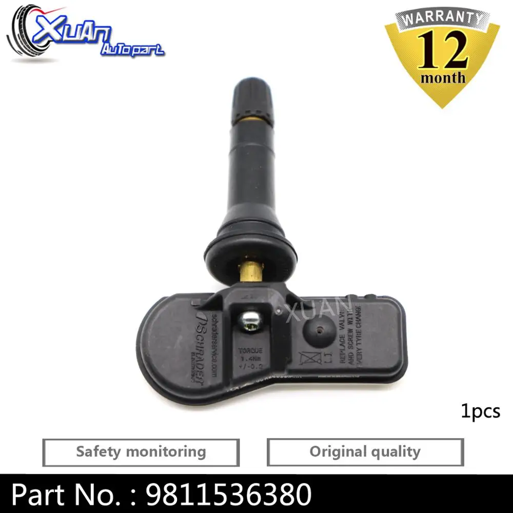 Сюань 1 шт. шин Давление монитор TPMS 9811536380 9673860880 для peugeot 3008 T84 307 301 408 508 T5 T7 5008 T87 RCZ T75 433 МГц