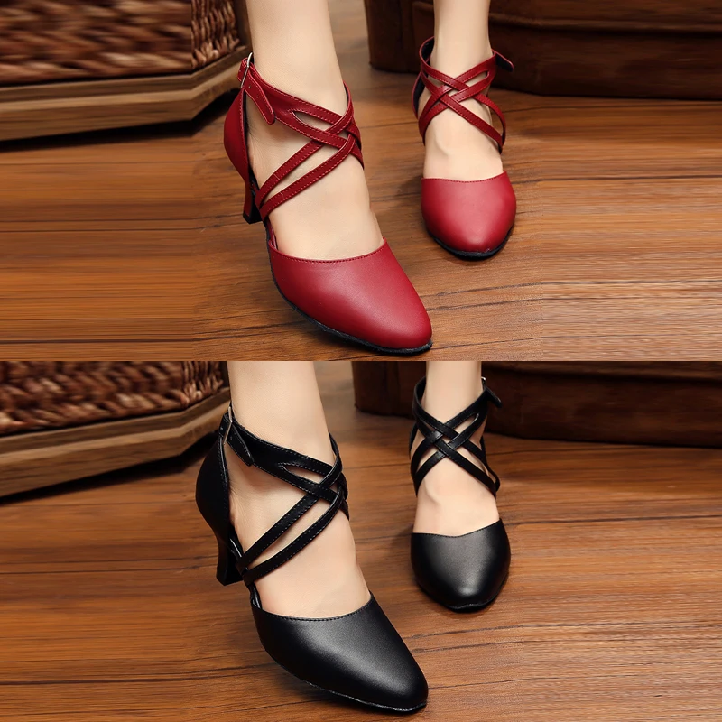 Женские туфли для латиноамериканских танцев Обувь бальных пикантные шнурки из