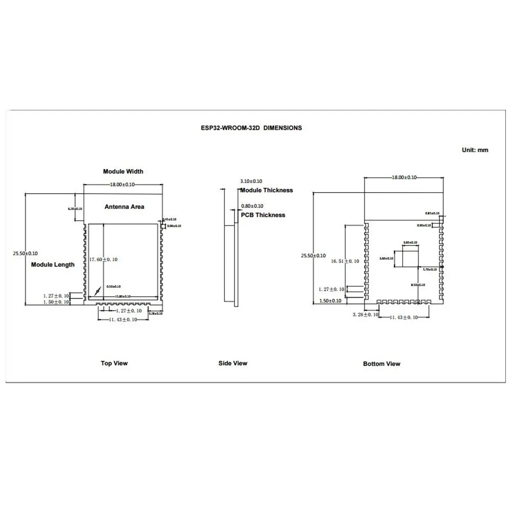 100 шт. Φ WiFi + Bluetooth модуль wichtigsten chip main chips ESP WROOM 32D 4MB/16MB 32Mbit 32|Запасные части| |