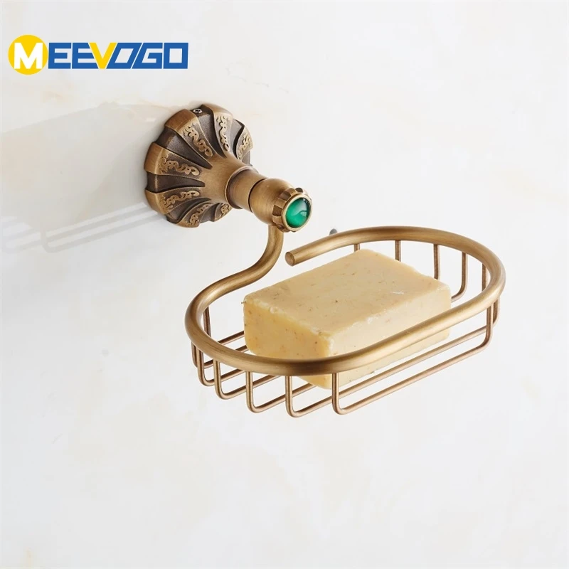 MEEVOGO Классическая полка для ванной мыльница латунная настенная фурнитура