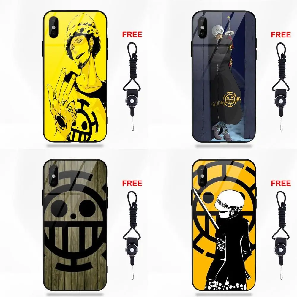 Vvcqod мультфильм один кусок Трафальгар Ло Логотип для Apple iPhone 5 5C 5S SE 6 6S 7 8 Plus X XS Max