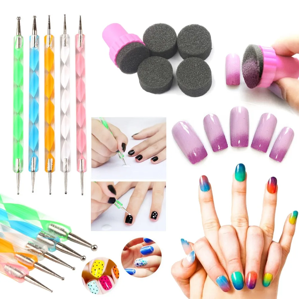 Bittb пилочки для ногтей Art Kit 16 шт. Стикеры наклейки Красота со стразами расставить