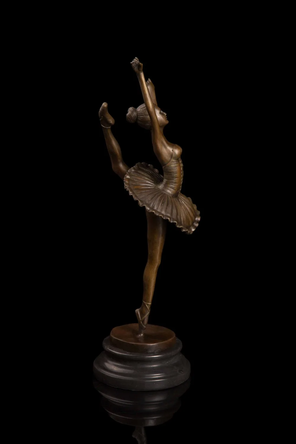 Бронзовая танцевальная Статуэтка балерины декоративно-прикладное искусство