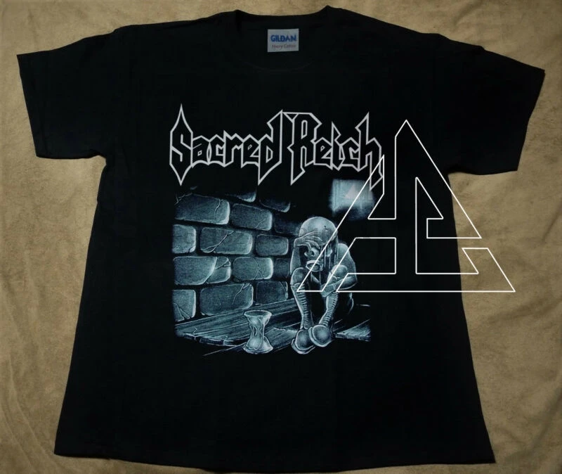 Vtg футболка 90 s SACRED Рейх Тур концертный 1993 независимый трэш Металл Репринт|Мужские