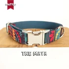 10 шт.лот, оптовая продажа, специальный этнический стиль, цветные Мягкие Ошейники ручной работы, самодельный собачий ошейник майя, 5 размеров, UDC043