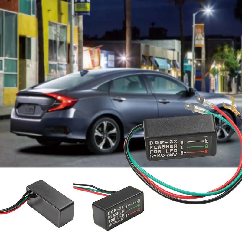 DC12V/24V автомобиль мотоцикл светодиодный реле вспышки DOP 3X Водонепроницаемый