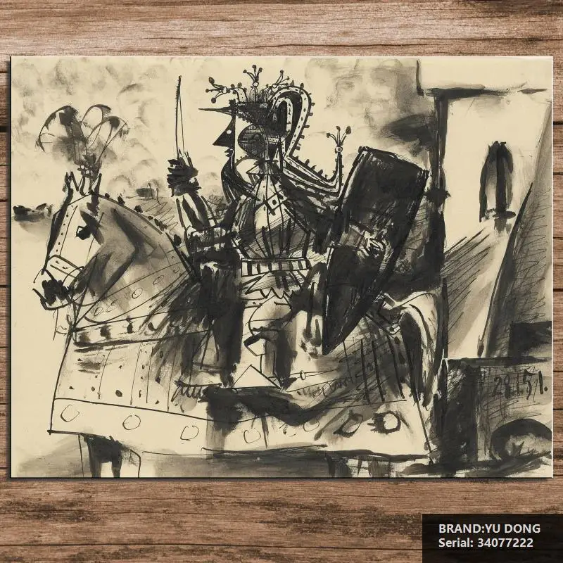 Пикассо Портрет Абстрактная Живопись маслом Рисование искусство Спрей Без Рамы