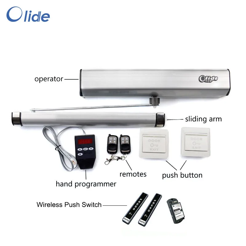 

Автоматический распашной Открыватель для дверей, постоянный ток 12 В, для веса двери до 120 кг, с 1 беспроводной кнопкой