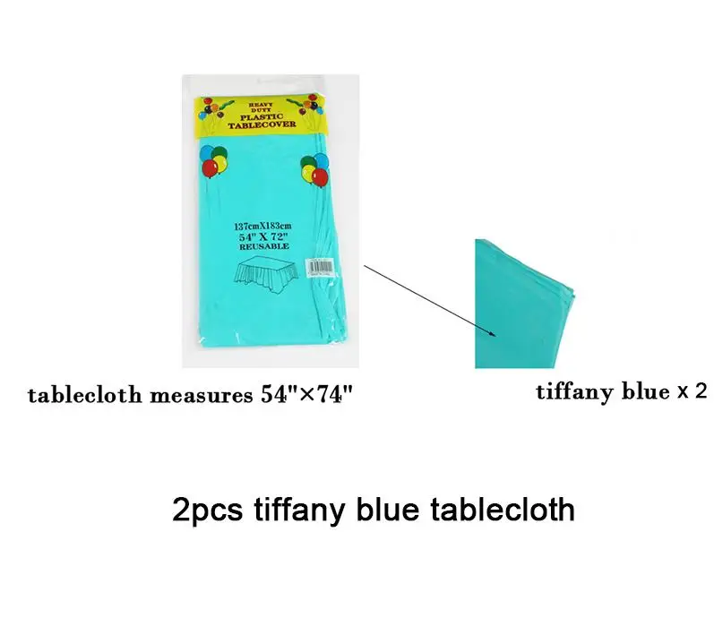 blue tablecloth Вечерние принадлежности Русалка воздушные шары/баннер ажурная скатерть фиолетовый/синий шар фольга/Латекс День рождения украшения для детей - Цвет: blue tablecloth