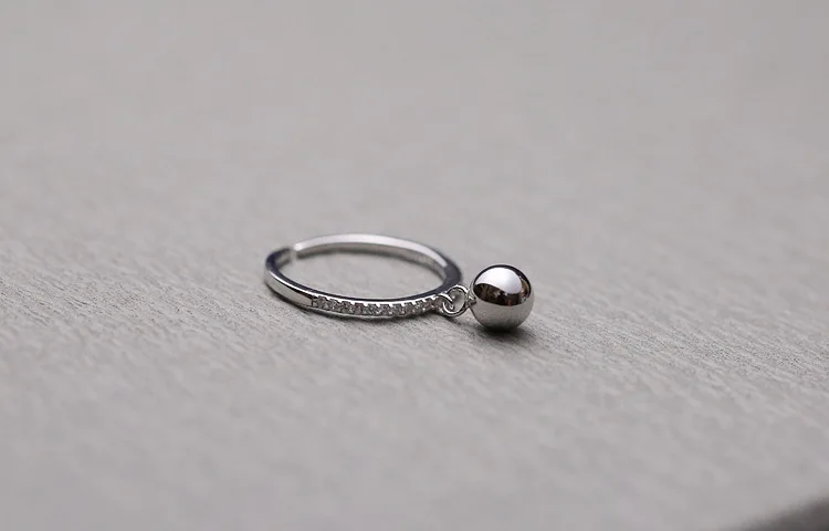 Женское вечерние ЦО из серебра 925 пробы с бусинами|ring spacer|ring ring festivalring nose |