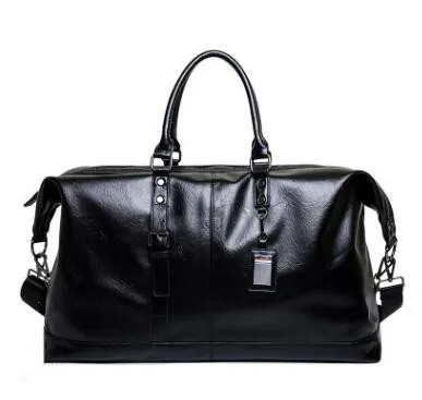 PU Leather Большая мужская водонепроницаемая сумка из искусственной кожи, мужские большие сумки через плечо для вещания, сумки унисекс, дорожная сумка на плечо, багажные сумки для женщин - Цвет: PU Leather