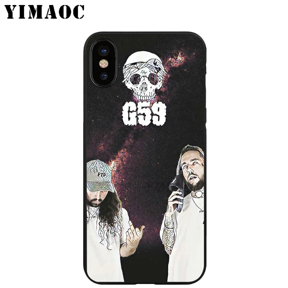 YIMAOC $uicideBoy$ SuicideBoys Soft TPU Black Silicone Case for iPhone X or 10 8 7 6 6S Plus 5 5S SE Xr Xs Max |