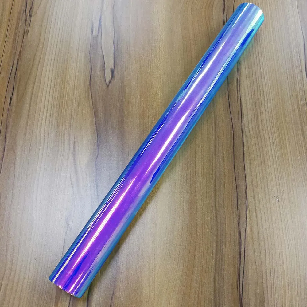 Цветная пленка 30x138 см радужная голографическая радужные хромированные