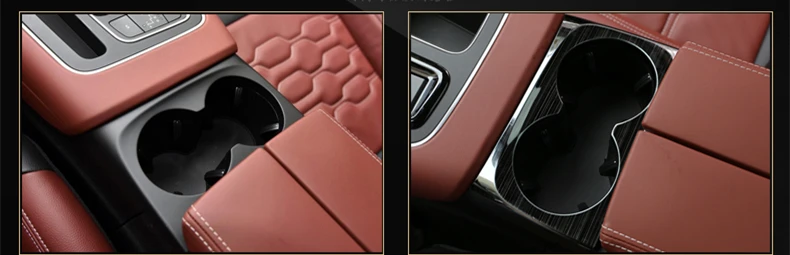 Подходит для Citroen C5 Aircross внутреннее переднее сиденье чашка для воды полное покрытие панели из нержавеющей стали отделка украшения 1 шт