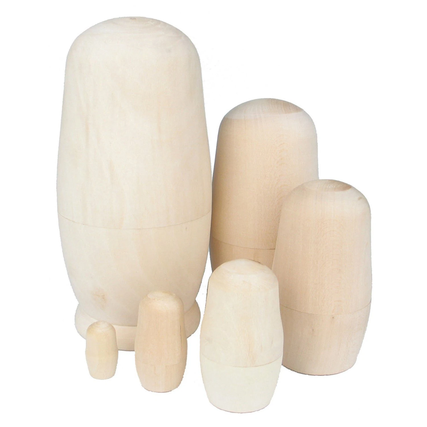 Пустая Матрешка деревянная Неокрашенная 6 комплектов | Игрушки и хобби