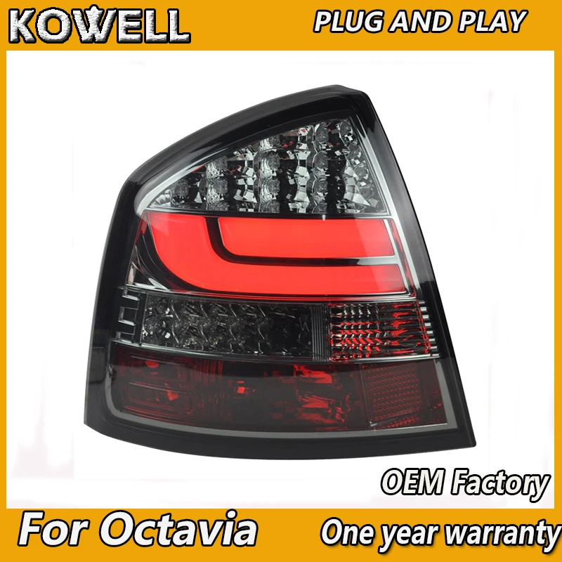 KOWELL стайлинга автомобилей для Skoda octavia хвост светильник 2007 2014 задний фонарь led DRL +