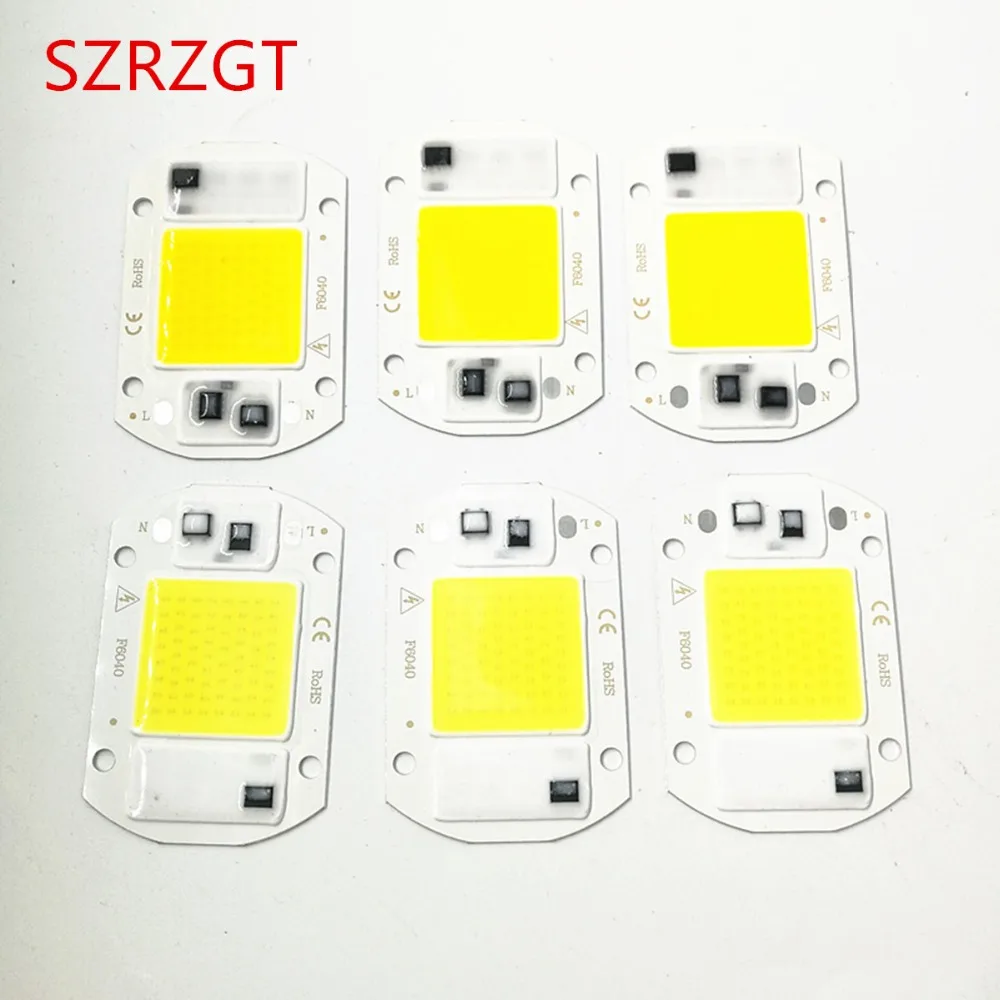 10 шт. Светодиодная лампа COB Чип 20 Вт чип 110 В 220 вход Смарт IC подходит для DIY LED