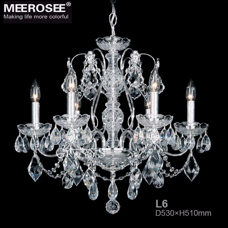 Современная светодиодная люстра с прозрачными кристаллами светильник для