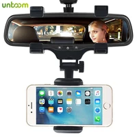 Universal Car Phone Holder 360 Degrees For Apple iPhone Samsung GPS Smartphone Stand Car Rearview Mirror Mount Phone Holder