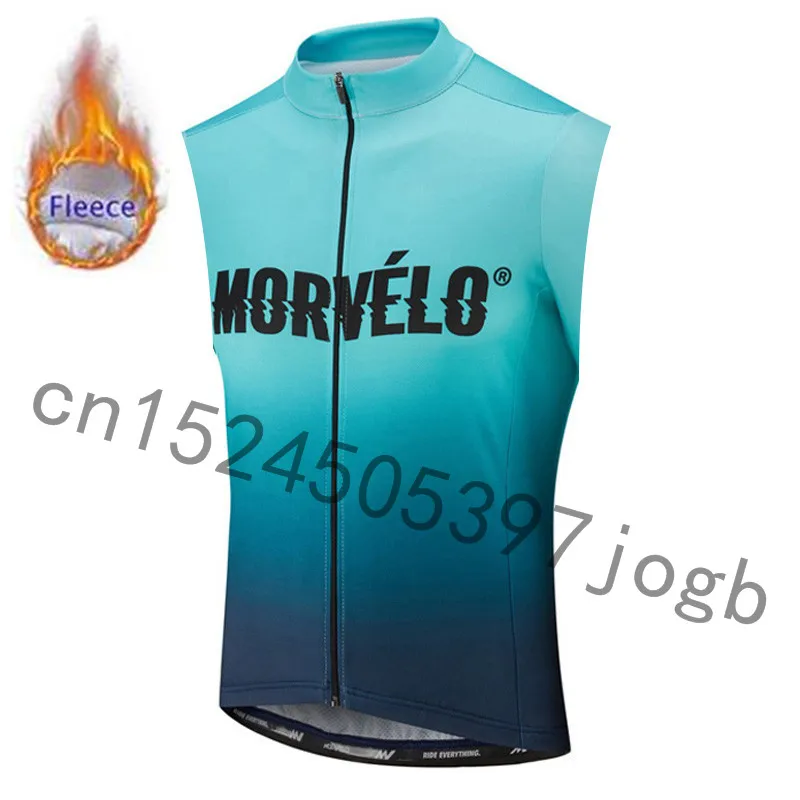 Новинка, зимний теплый мужской жилет MORVELO PRO TEAM без рукавов для велоспорта, одежда для горного велосипеда, одежда для велоспорта - Цвет: 9