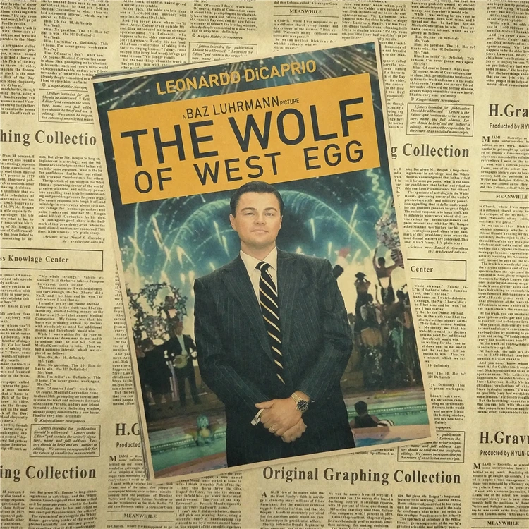 Постер из фильма волк стена стрит Леонардо ДиКаприо Маргот Робби настенные