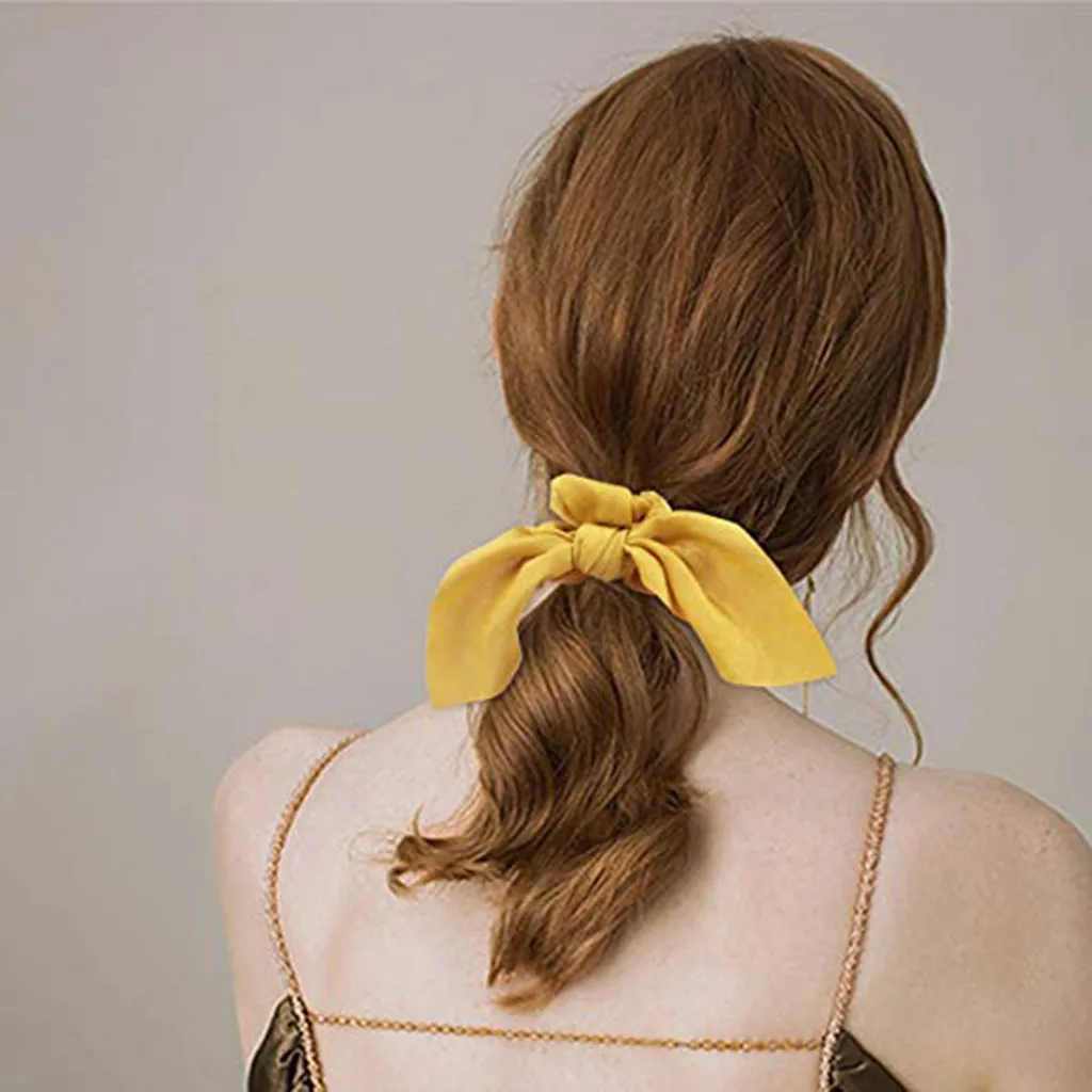 6 шт. эластичные резинки для волос женщин или девочек вельветвинтажная резинка с