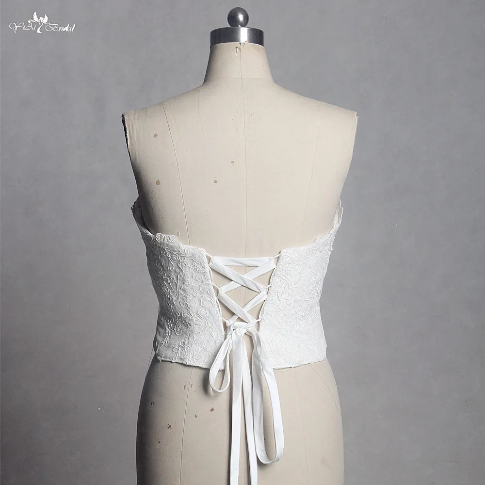 RST5 реальные фотографии Yiaibridal милое декольте Винтажный кружевной топ только
