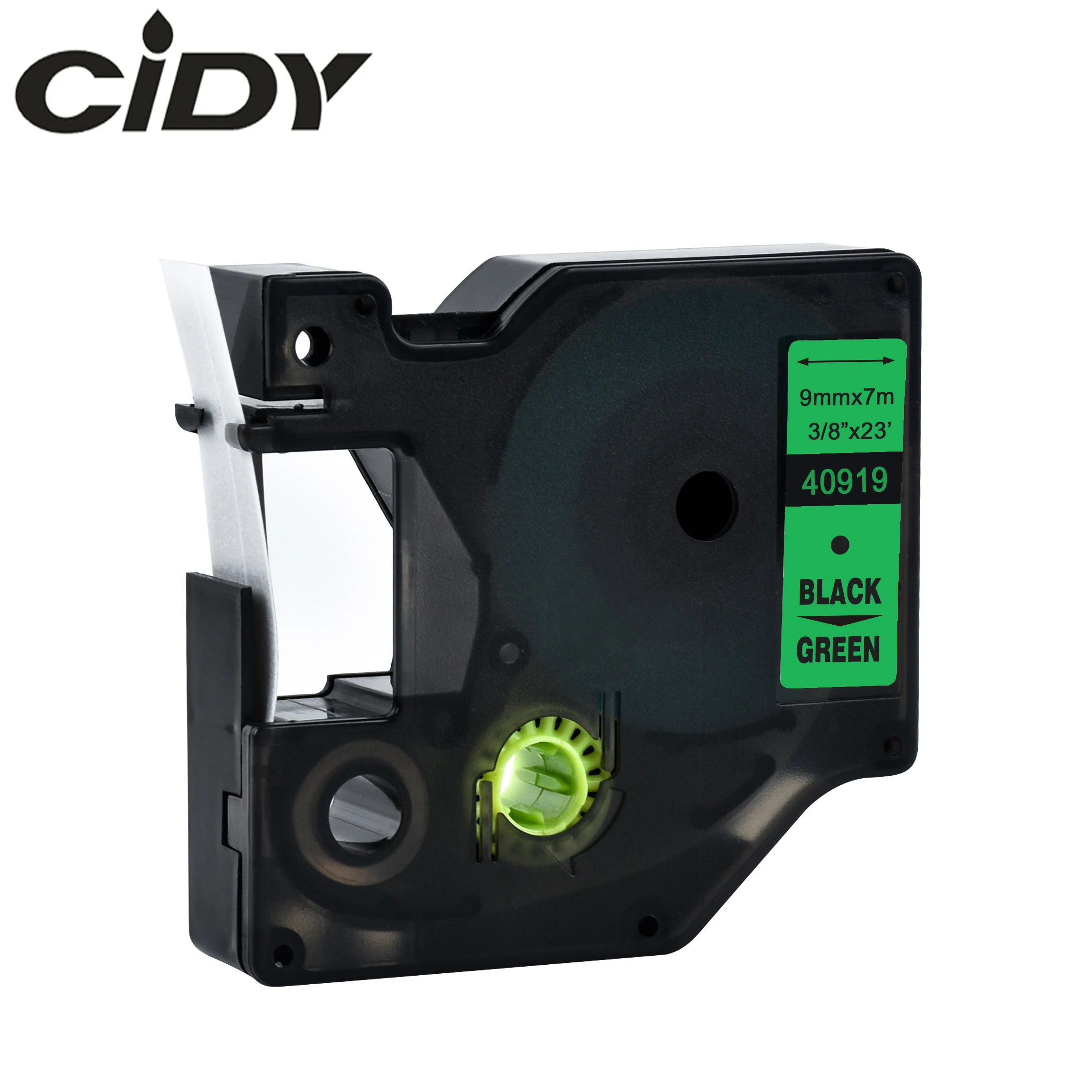 

Cidy 40919 Compatible Dymo D1 manager 9mm black on green for Dymo Label Printer label tape for Dymo label manager LM 160 280