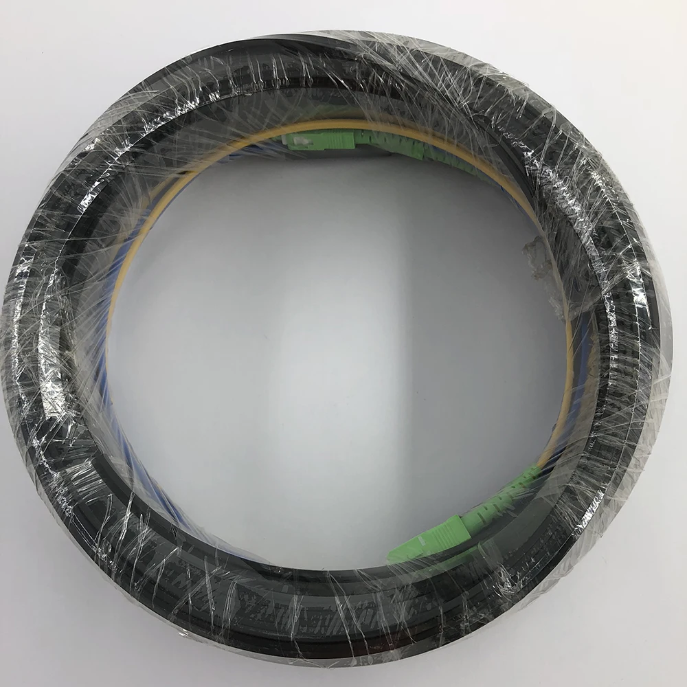 50 м Открытый FTTH волоконно-оптический капельный кабель патч-корд SC/APC в SC/APC дуплексный SM G657A2 LSZH 4 ядра GJYXCH капельный кабель патч-корд