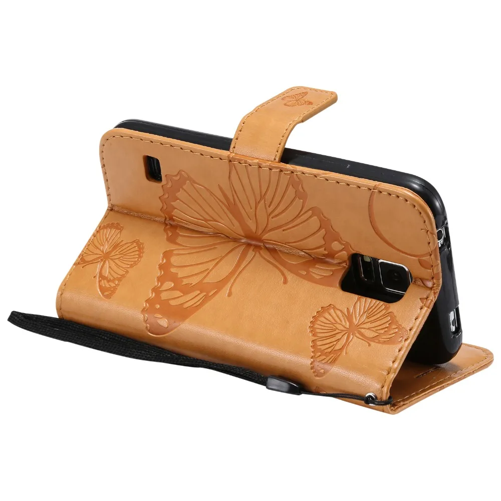 Кожаный чехол-кошелек с 3D откидной крышкой и подставкой для SAMSUNG Galaxy S3 i9300 S4 i9500 S5