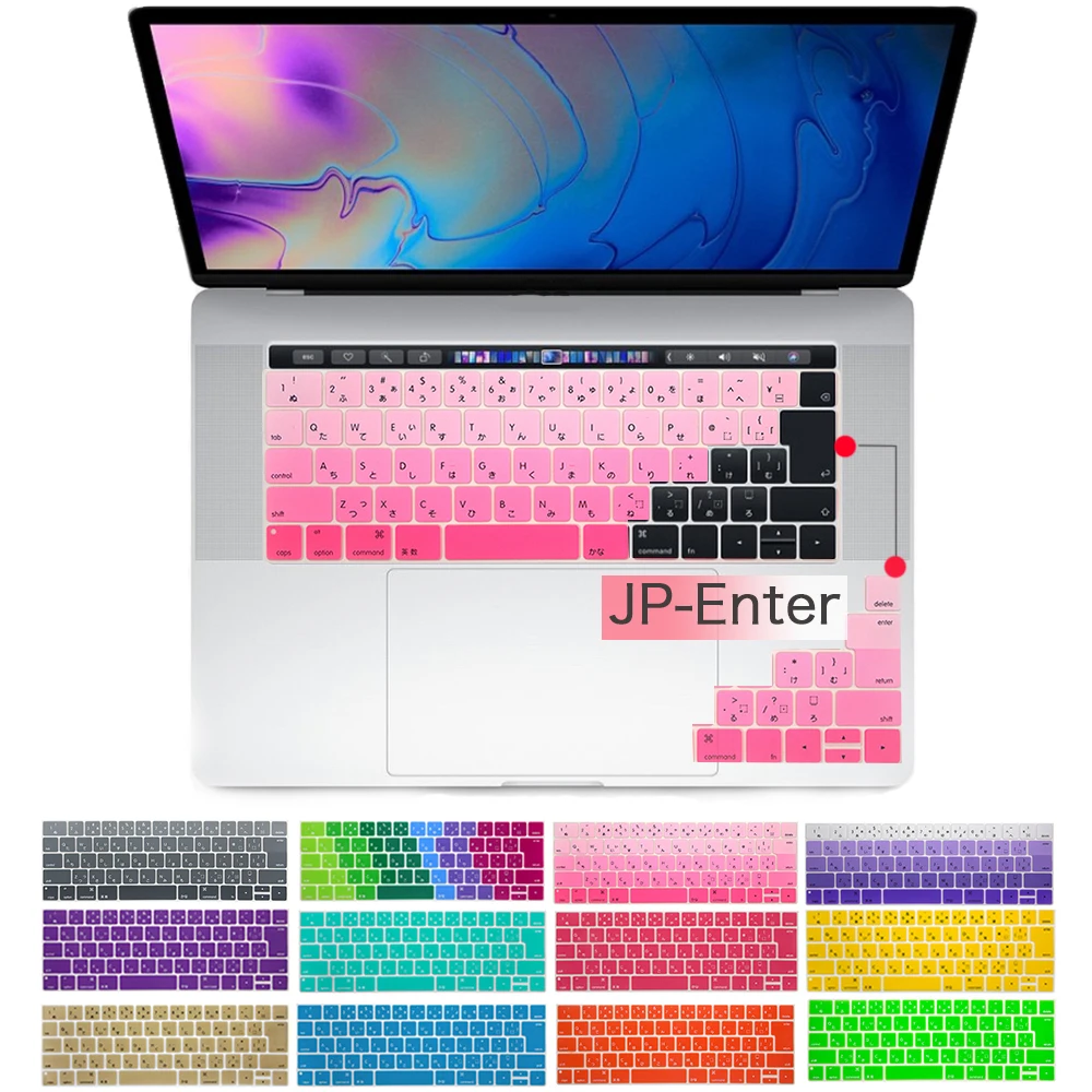 Японская версия чехол для клавиатуры чехлы ноутбука Mac book touch bar 13 15 дюймов