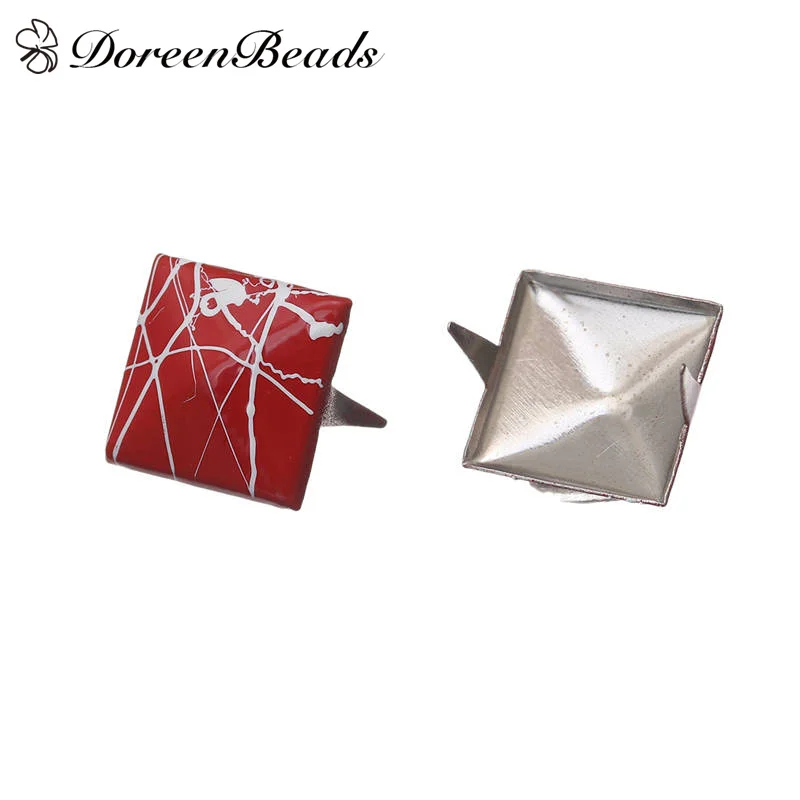 DoreenBeads швейная одежда заклепка квадратная две для ног сумка обувь кожаные