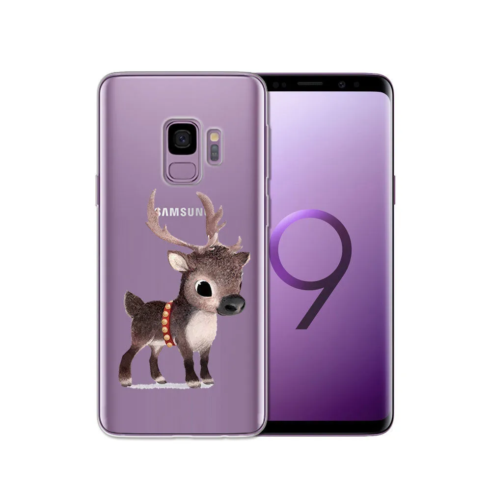 19 Чехол из ТПУ с рисунком для samsung Galaxy S9 S9 Plus, силиконовый чехол для телефона samsung S7 Edge, S8, S8 Plus, S10, прозрачный чехол - Цвет: 19