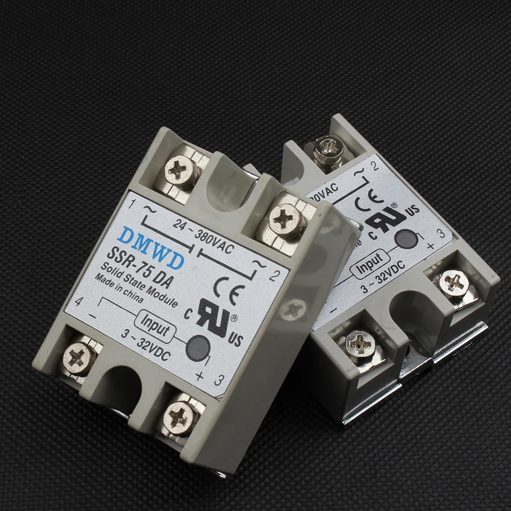 TOP BRAND DMWD 1pcs solid state relay SSR-75DA 75A 3-32V DC TO 24-330V AC SSR 75DA High quality | Обустройство дома