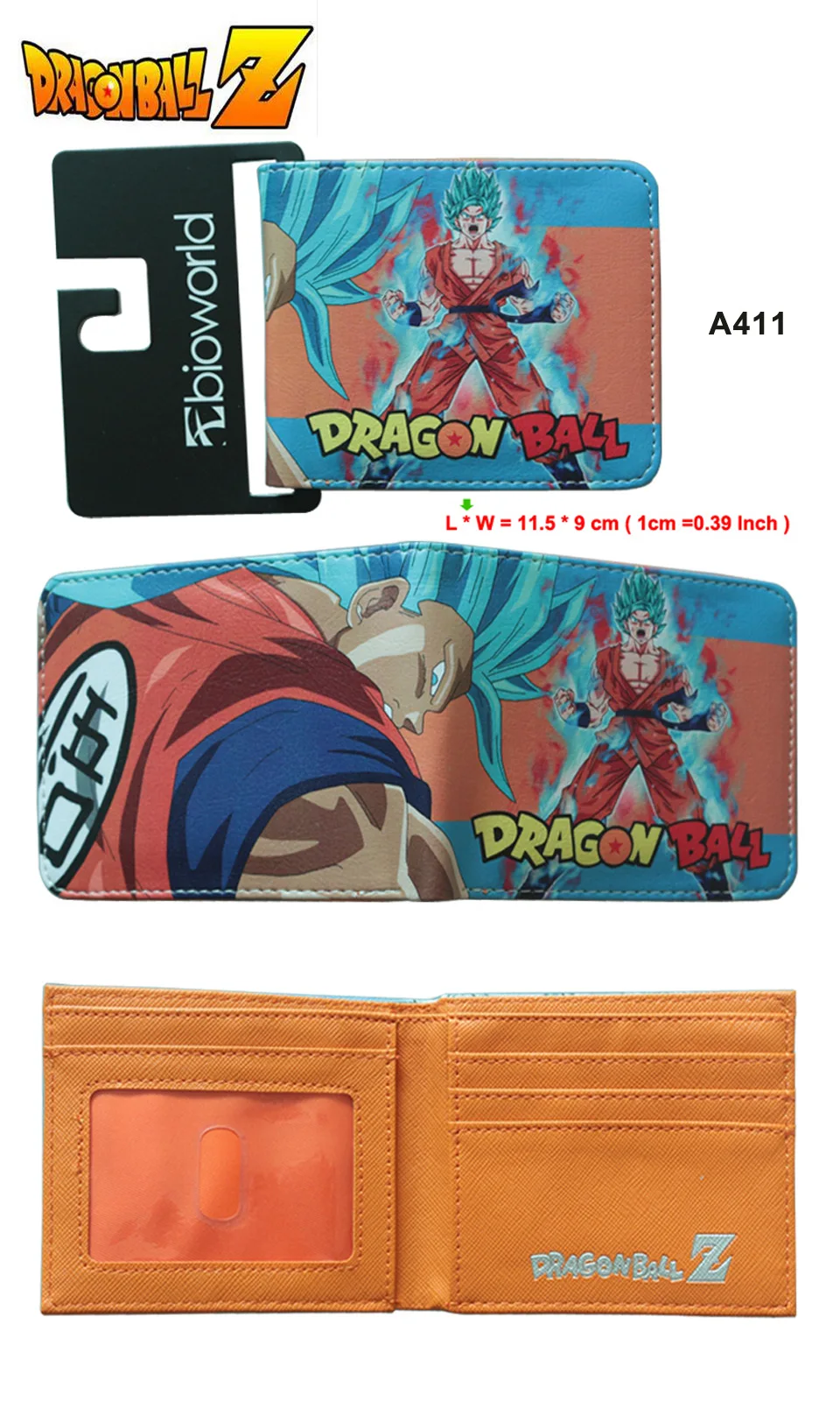 Новое прибытие высокого качества с рисунком аниме кошельки Dragonball кошелек короткие ПУ складной кошельки Кредитная карта кошельки