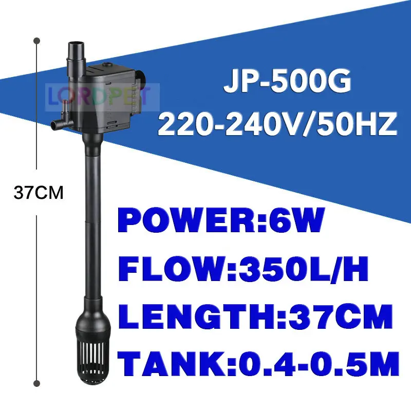 JP-500G 220 В Sunsun 3 в 1 аквариумный аквариум 1800л/ч погружной насос+ фильтр+ кислородный Миниатюрный Насос - Цвет: JP-500G