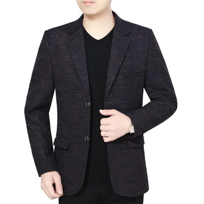 Новинка 2019 высокое качество деловой мужской блейзер повседневные блейзеры